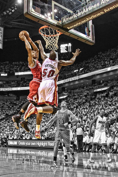 derrick rose poster. Derrick Rose missed a ton of