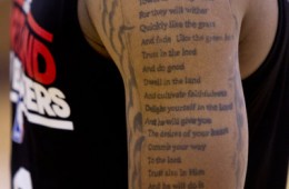 Damian Lillard 'Psalm 37' Tattoo
