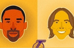Lakers Big Four Character Portrait