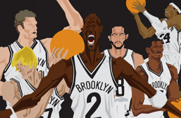 Brooklyn Nets 'Attack the Block' Caricature Art