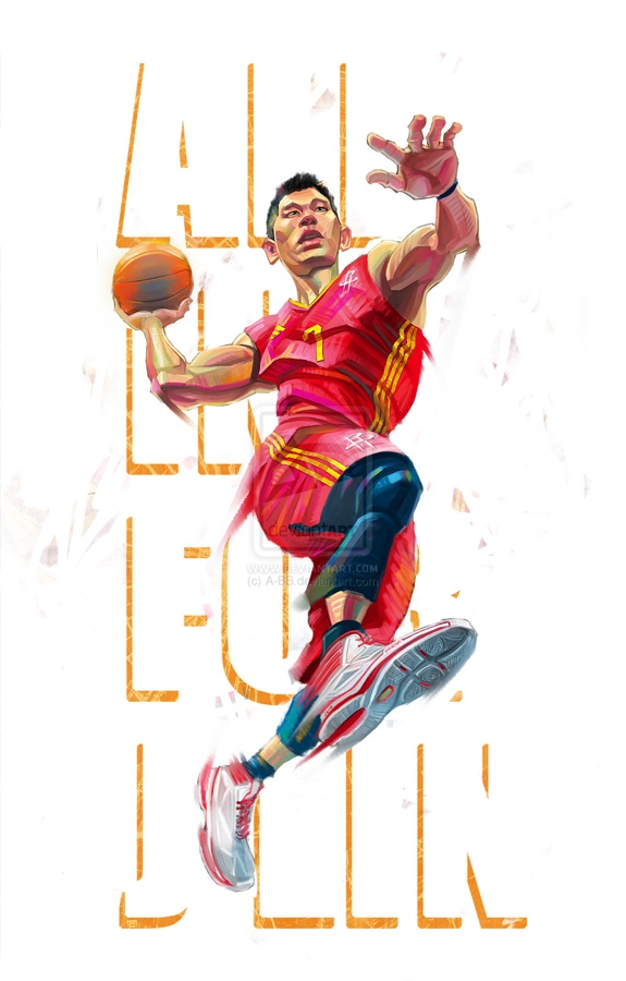 Jeremy Lin 'All In For JLin' Caricature Art
