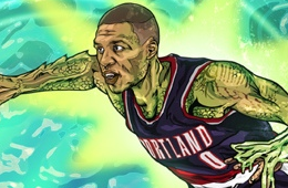 Damian Lillard 'Lizard' Illustration