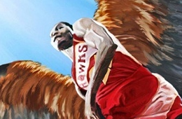 Dominique Wilkins 'Hawk' Painting