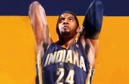 Paul George 'Tomahawk Slam' Digital Painting