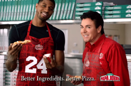 Paul George Papa John’s Pizza Commercial