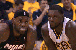 Lance Stephenson Blows Into the Ear of LeBron James