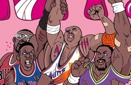90's NBA Tough Guys Illustration