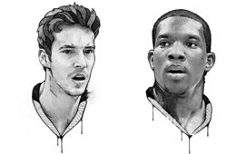 Goran Dragic and Eric Bledsoe ESPN Magazine Portraits