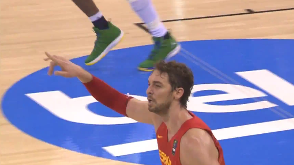 Pau Gasol Leads Spain Past Brazil With a Huge Game