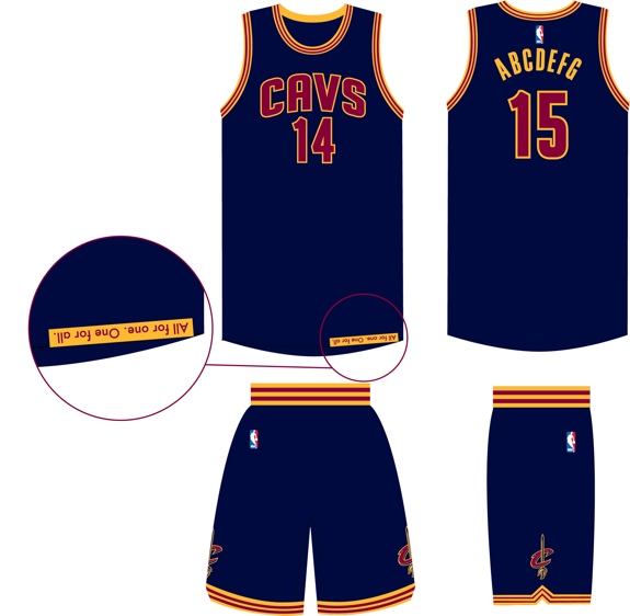 Cavaliers Unveil New Alternate Uniform for 2014-15 Season