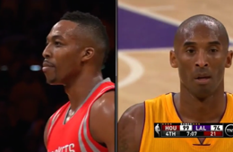 Kobe Bryant and Dwight Howard Get In a Mild Dust Up