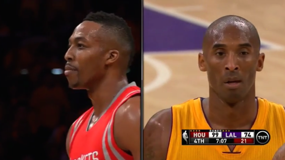 Kobe Bryant and Dwight Howard Get In a Mild Dust Up
