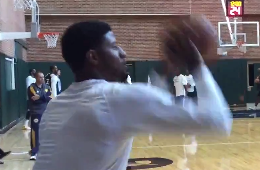 Paul George Already Back In the Gym Shooting
