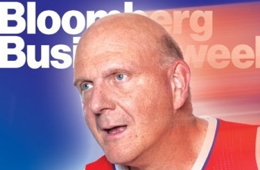 Clippers Owner Steve Ballmer Gets Cover of Bloomberg Businessweek