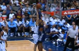 Vince Carter Blocks Dirk Nowitzki at the Rim