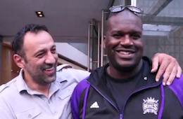 Vlade Divac and Shaquille O'Neal Enjoy Flop Jokes