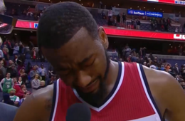 John Wall Overcome With Tears After Wizards Win