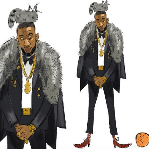 Amare Stoudemire 'Players Ball' Illustration