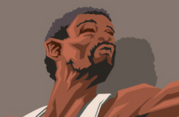 Bill Russell 'Celtics Icon' Caricature Art