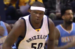 Zach Randolph Goes Double-Double on Nuggets