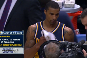 George Hill Gets First Career Triple-Double