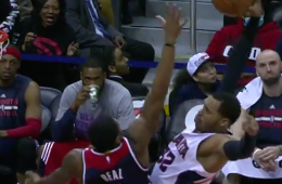 Bradley Beal Gets Posterized by Mike Scott