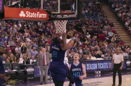 Derrick Williams Dunks All Over Biyombo