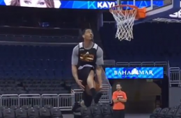 Gerald Green with an Impressive Dunk In His Socks
