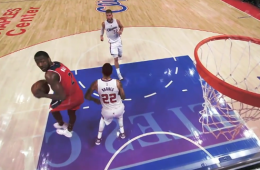 John Wall with an Incredible 360 Layup In Traffic