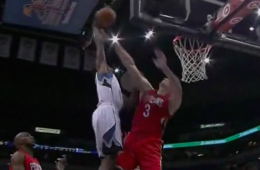 Andrew Wiggins Drops the Hammer On Asik