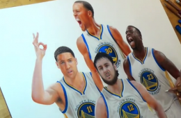 Golden State Warriors Core Four Time Lapse Illustration