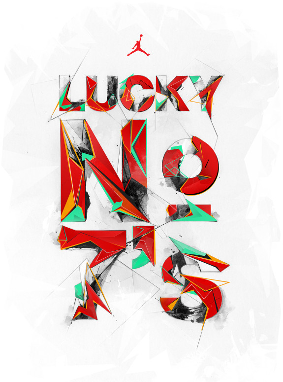 Air Jordan 7 'Lucky Number Seven' Typography