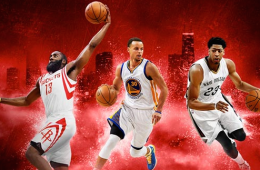 Curry, Davis and Harden to Grace NBA2K16 Cover