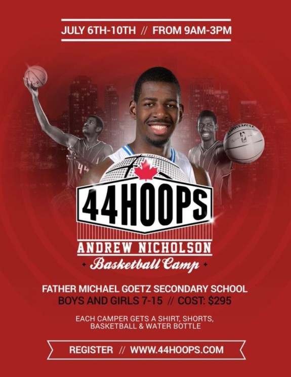 Andrew Nicholson 2nd Annual 44 Hoops Camp