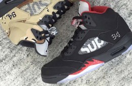 Supreme x Air Jordan 5 'BRED'