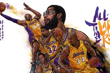 All-Time Los Angeles Lakers Illustration
