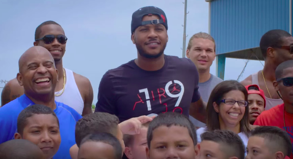 Carmelo Anthony Returns to Puerto Rico with Teammates