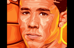 Devin Booker 'Rising Sun' Portrait