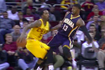 JR Smith Hits Paul George With a Vicious Crossover