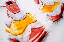 Air Jordan 11 'Two Rings' Ray Allen PE Painting