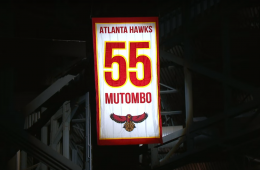 Atlanta Hawks Dikembe Mutombo Jersey Retirement Ceremony