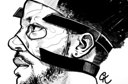 Derrick Rose Masked Man Sketch