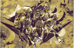 Michael Jordan Bronze Tribute Illustration