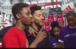 Derrick Rose Surprises Students with a Shopping Spree