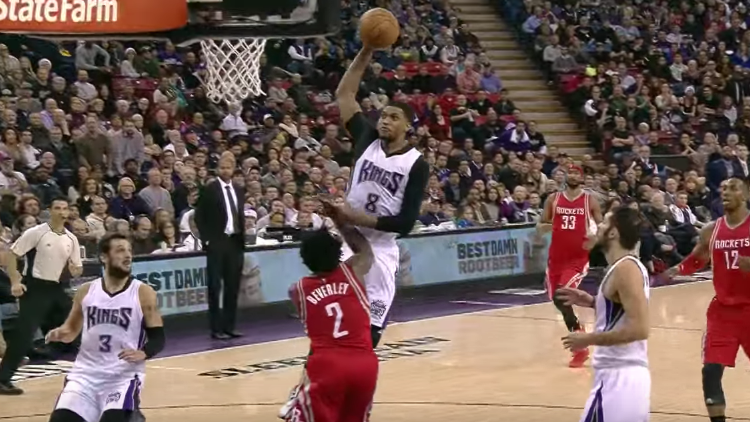 Rudy Gay Dunks All Over Patrick Beverley