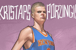 Kristaps Porzingis New York Giant Illustration