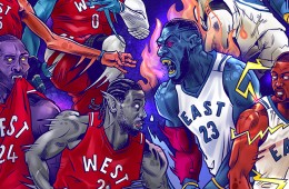 2016 NBA All-Stars x Space Jam MONSTARS Illustration