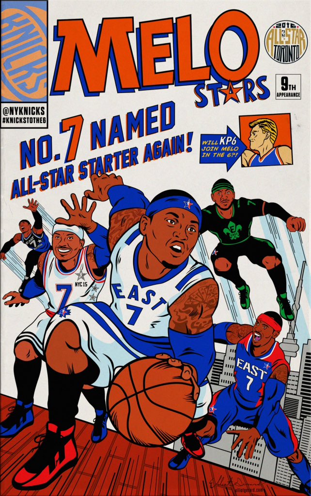 Carmelo Anthony x The Avengers All-Star Comic Cover