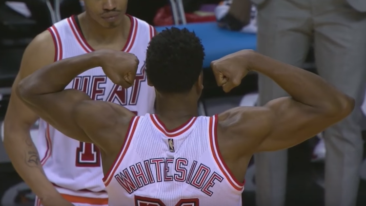 Hassan Whiteside Records Second 20-20 Game of Career