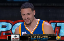 Klay Thompson Wins Three-Point Competition